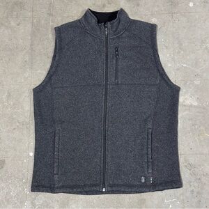 Smartwool Men's Echo Lake Full Zip Wool Vest Light Grey Size XL Hiking Outdoors